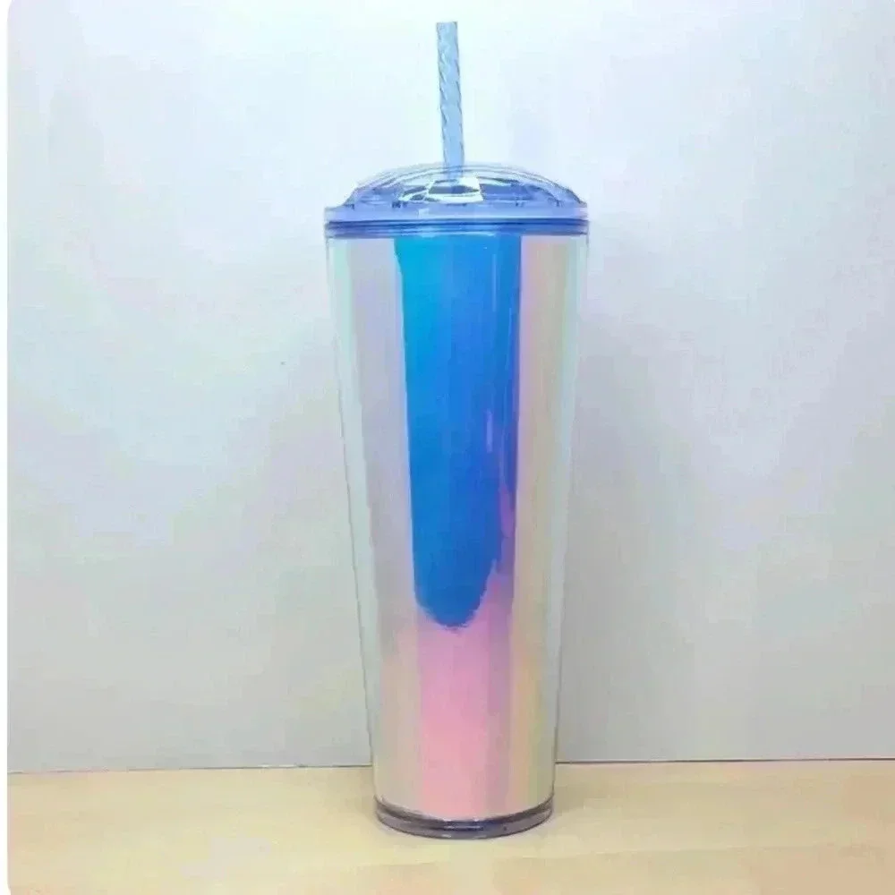 🆕 Starbucks 2023 Summer IRIDESCENT DICHROIC DOME 24 Oz Venti Cold Cup